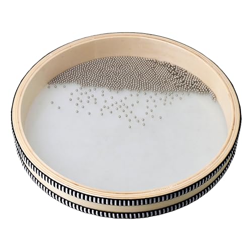 Bstinay Natural Color 10" Wave Bead Ocean Drum Musical Instrument Percussion - Image 1