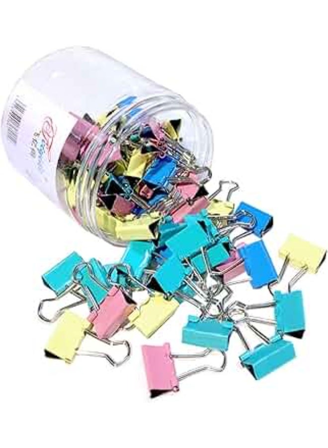 Feel Home 25mm Colored Paper Clip Box - 48 Pieces, Desk Interlocking Clips, Long-Tail Metal Clips, Large Metal File Clips, Multi-Color Paper Organizer for Papers, Bills, and Documents by Feel Home - Image 3