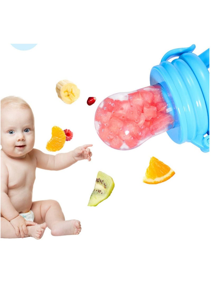 ECVV 2PCS Baby Fruit Food Feeder Pacifier Silicone Nipple Teething Vegetables Feeder Food Teether for Babies Toddlers Infants Kids  - Image 3