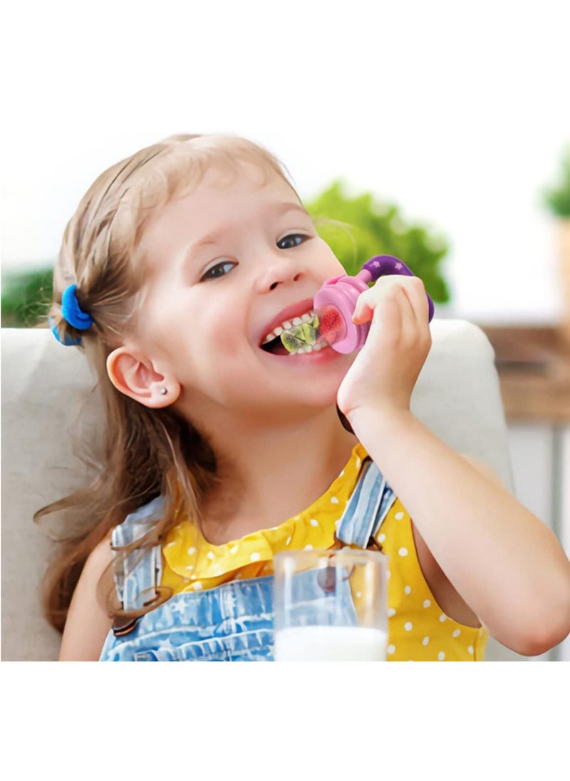 ECVV 2PCS Baby Fruit Food Feeder Pacifier Silicone Nipple Teething Vegetables Feeder Food Teether for Babies Toddlers Infants Kids  - Image 5