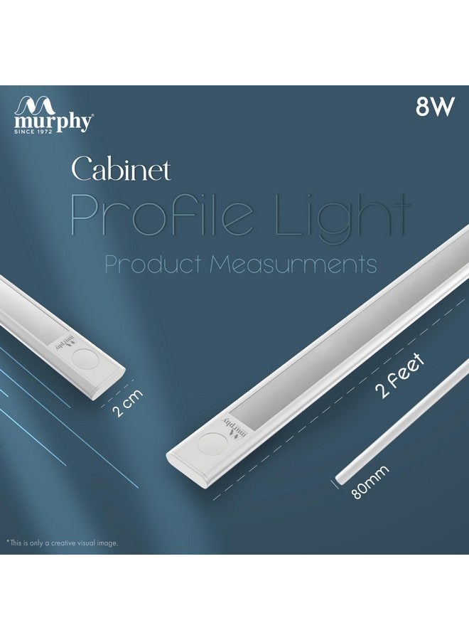 Murphy 2 Feet LED Under Cabinet Lighting, Under Cabinet and Under Counter Lighting, LED Profile Light : Warm White, Pack of 20 - Image 3