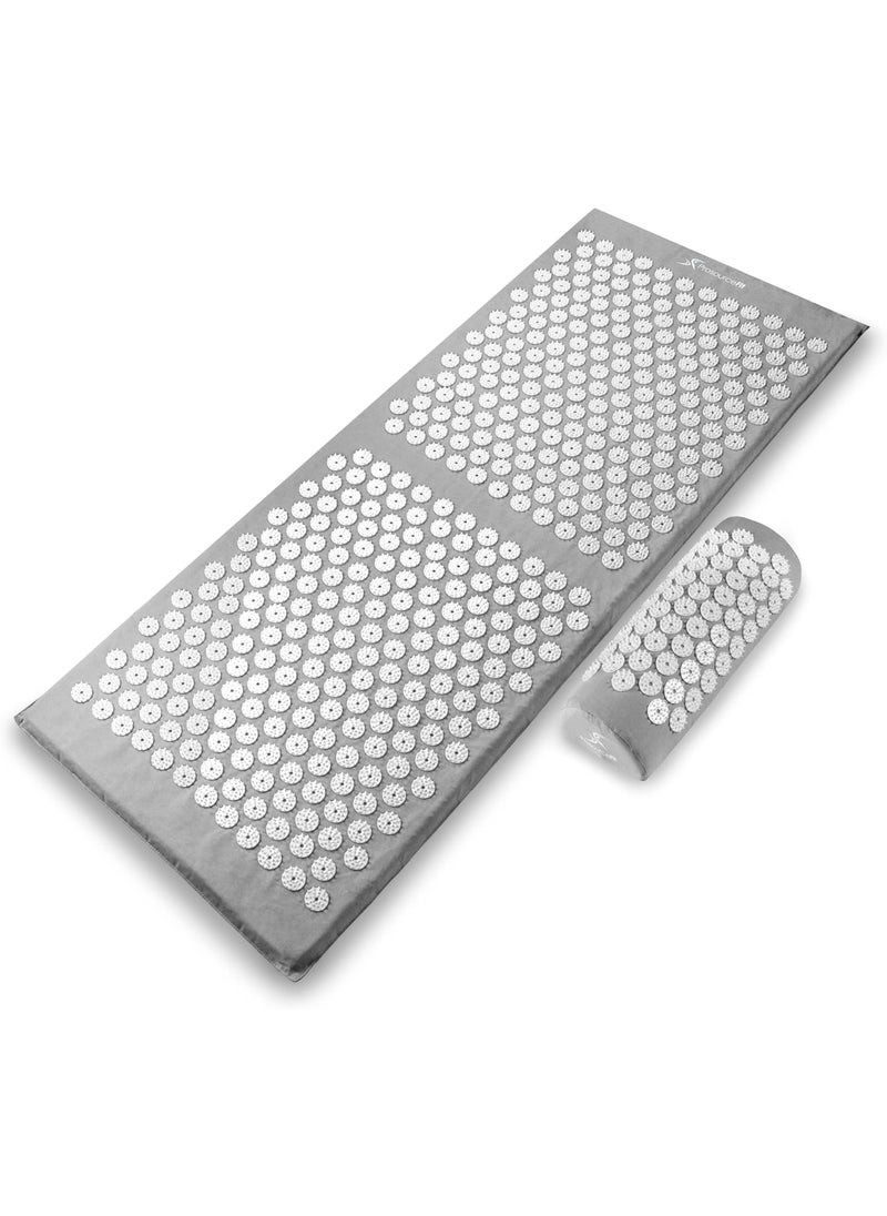 ProSourceFit ProsourceFit Acupressure Mat and Pillow Set for Back/Neck Pain Relief and Muscle Relaxation, Blue 