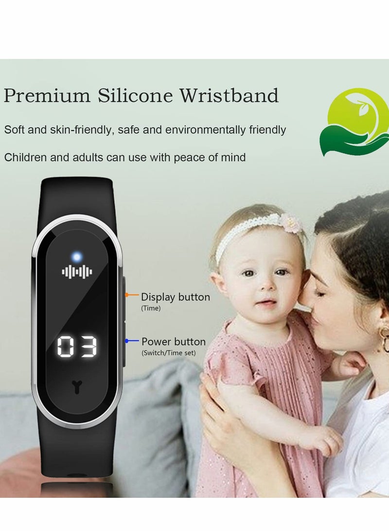 Ultrasonic Mosquito Repellent Bracelet for Adults and Kids USB Rechargeable Non-Toxic Wristband for Indoor and Outdoor Use - Image 5