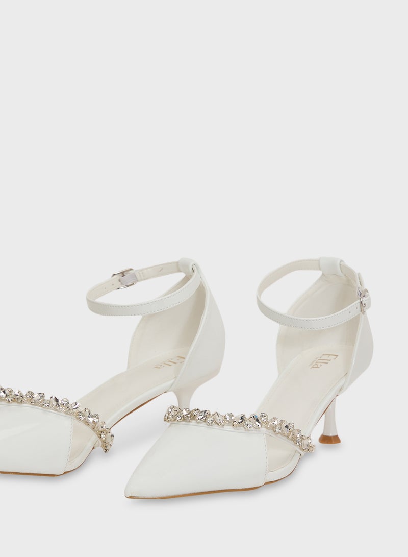 ELLA Diamante Heeled Pump  - Image 4