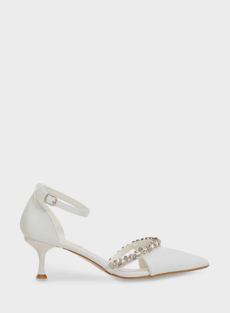 ELLA Diamante Heeled Pump  - Image 1