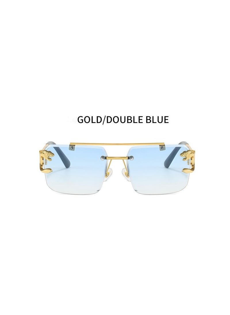 Generic - 2024 New Retro Leopard Borderless Sunglasses - Image 1