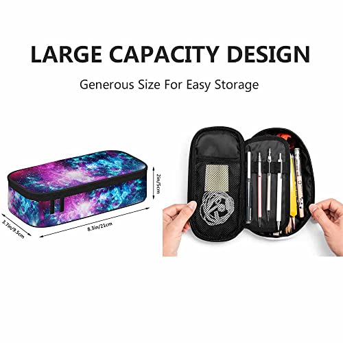 Yekiua Galaxies Space Pen Bag Universe Black Holes Elements Large Pencil Case Big Capacity Pencil Pouch Pencil Holder - Image 2