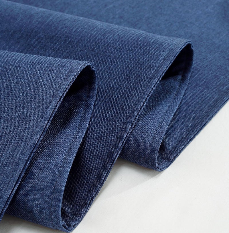 Mengersi Solid Bed Runner Scarf Protector Slipcover Bed Decorative Scarf for Bedroom Hotel Wedding Room (Full/Queen, Navy) - Image 4
