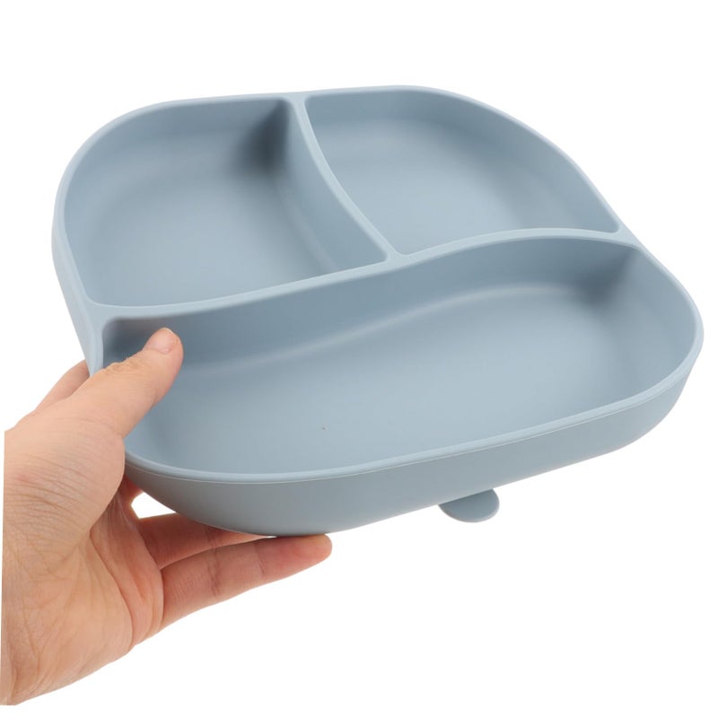 Silicone Divided Plate With Suction Cup Separate Compartments Flexible Non Slip Feeding Plate For Elderly And Patients - Image 4