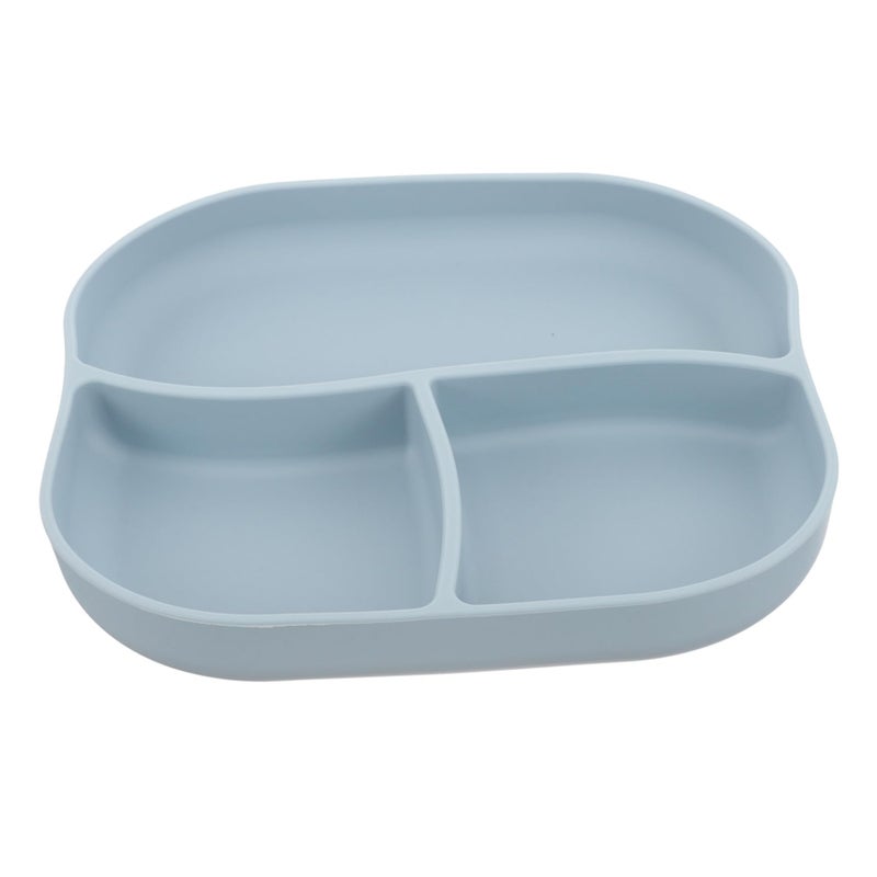 Silicone Divided Plate With Suction Cup Separate Compartments Flexible Non Slip Feeding Plate For Elderly And Patients - Image 2