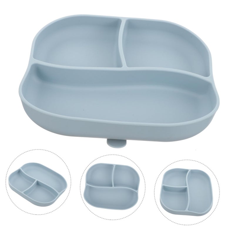 Silicone Divided Plate With Suction Cup Separate Compartments Flexible Non Slip Feeding Plate For Elderly And Patients - Image 5