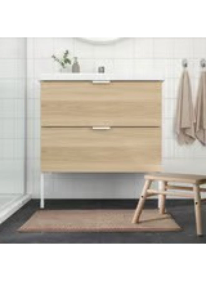 Toftbo Bath mat beige 50x80 cm - Image 4