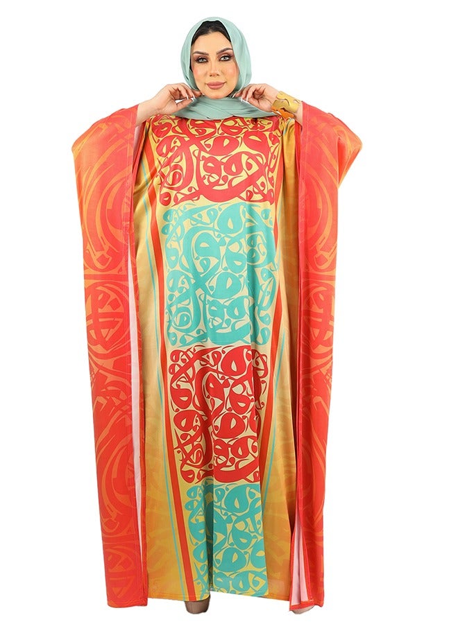 Zmurud Jersey Jalabiya- printed  - Image 1