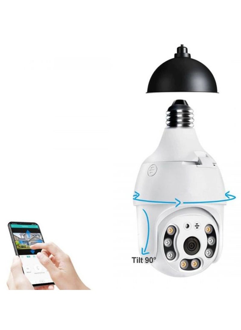 Crony Y28-1080P light bulb IP Camera Smart wireless WIFI panoramic camera home HD night vision 2MP security monitoring  - Image 3