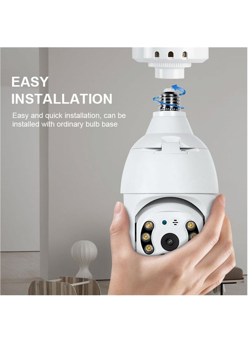 Crony Y28-1080P light bulb IP Camera Smart wireless WIFI panoramic camera home HD night vision 2MP security monitoring  - Image 5