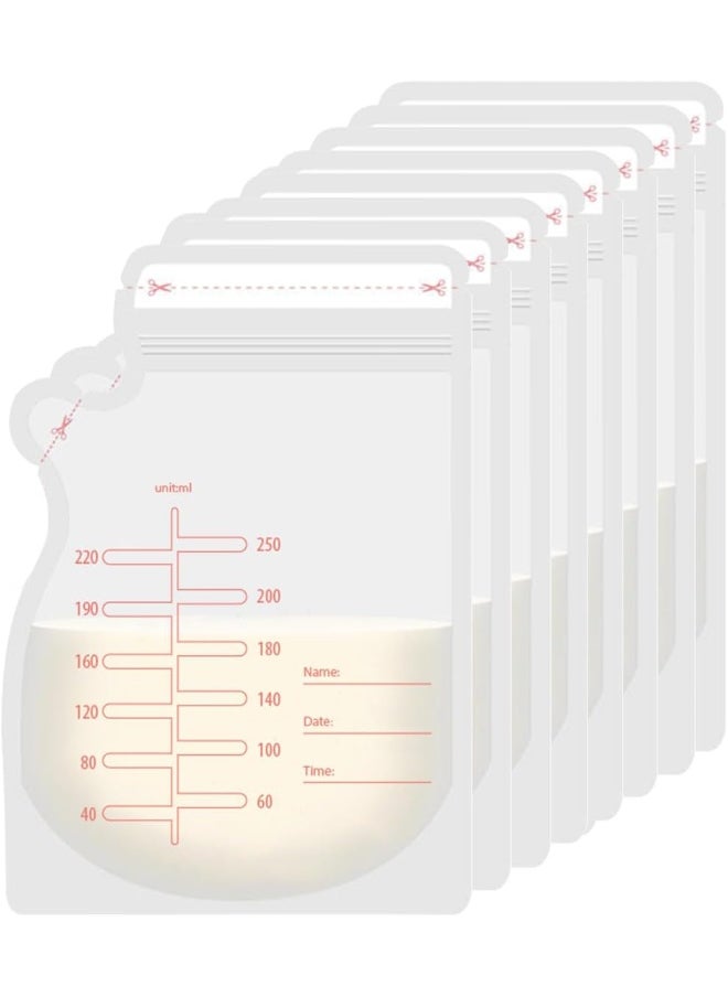 ECVV 50Pcs Breastmilk Storage Bags for Breastfeeding Doubled Sealed Breast Milk Storing Bags BPA Free Self Standing Breastmilk Bags  - Image 1