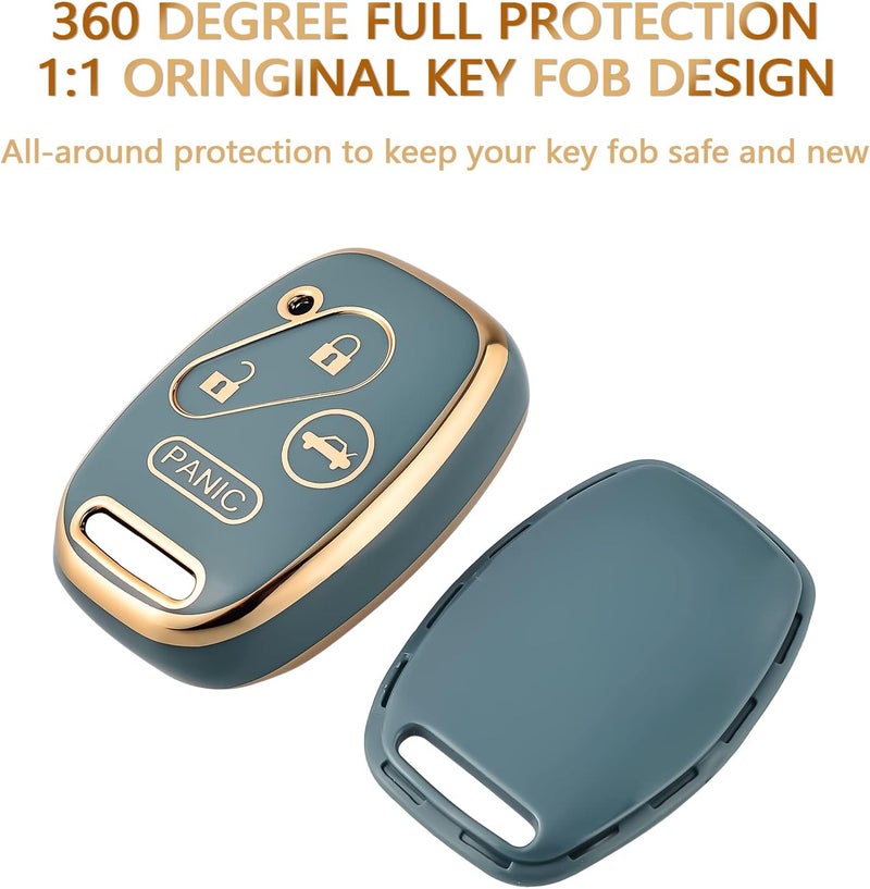 OFFCURVE Key Fob Cover with Keychain for Honda - Image 2