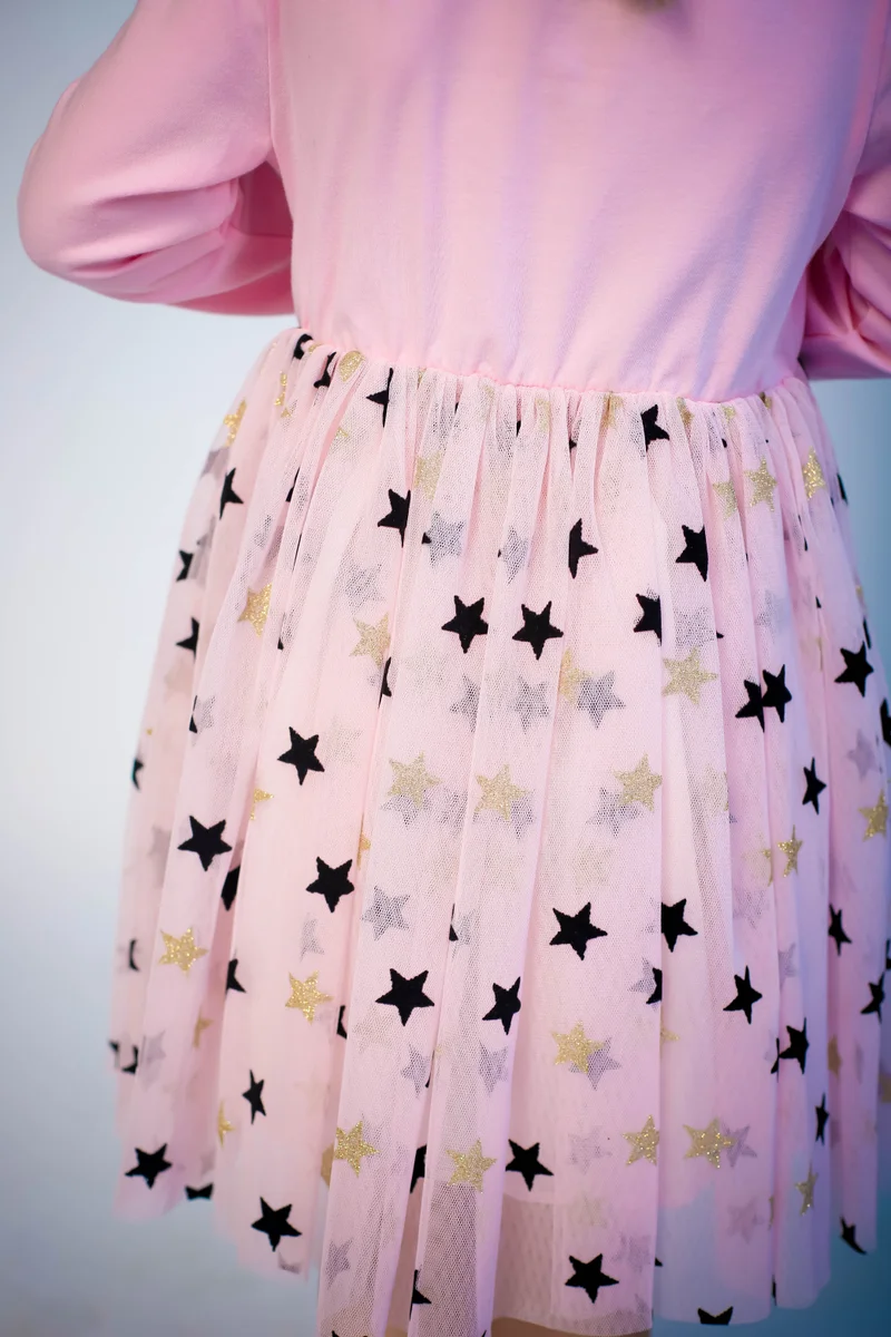 D'Daniela D' Daniela - Butterfly and Stars Dress - Pink