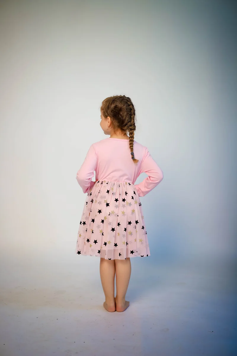 D'Daniela D' Daniela - Butterfly and Stars Dress - Pink