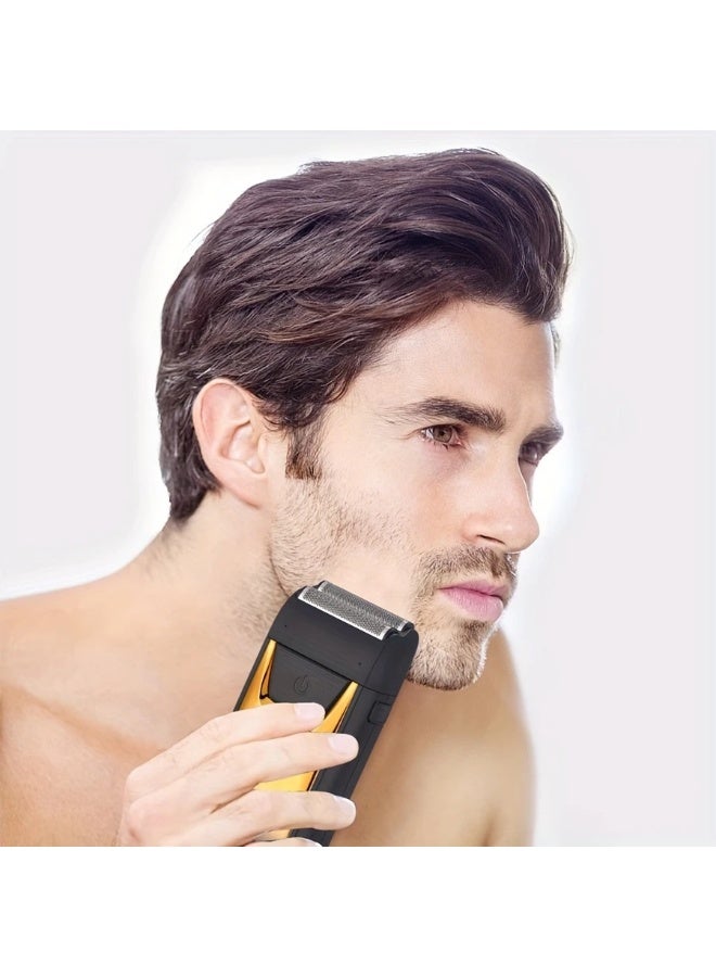 بابونا ماكينة حلاقة رجالية، ماكينة حلاقة كهربائية لاسلكية، ماكينة حلاقة للصلع، ماكينة قص الشعر، ماكينة حلاقة للرجال (أسود) - Image 5