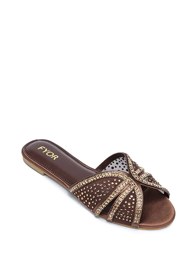 فايور Stylish Midnight Starburst Satin Slide MY 405