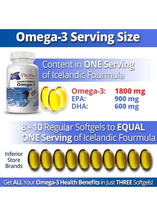 Icelandic Fourmula Quadruple Strength Omega3 Fish Oil 3000Mg High Dha  Epa 90 Softgels - pzsku/Z52A9C16CF3F1806FB118Z/45/_/1695134249/0c828dc6-cfd9-493d-9d86-727861b52d5e