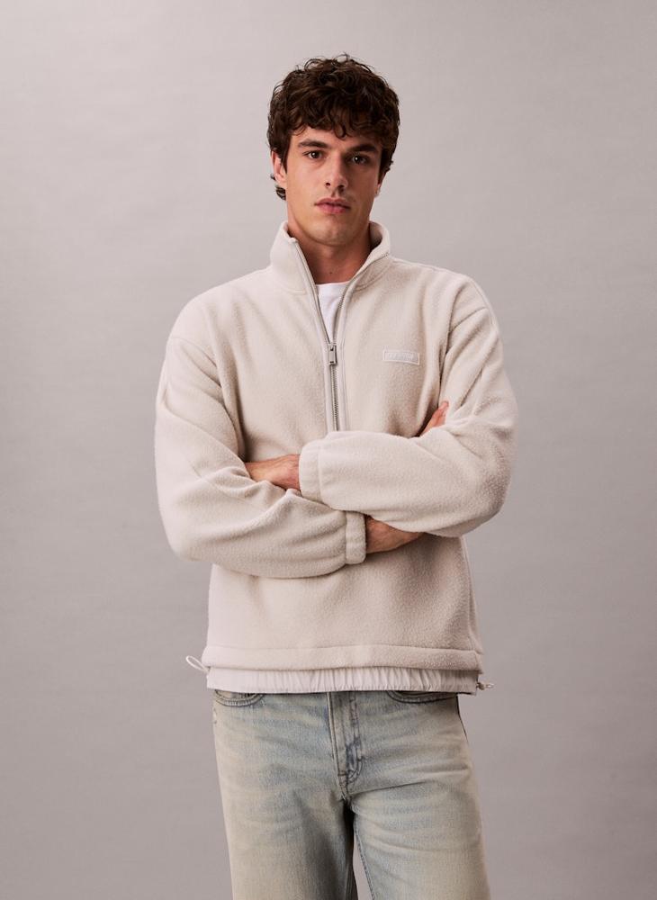 CALVIN KLEIN Oversized Half Zip Sweatshirt - Image 1