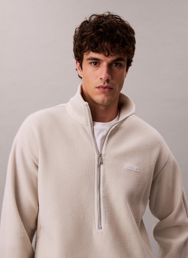 CALVIN KLEIN Oversized Half Zip Sweatshirt - Image 3