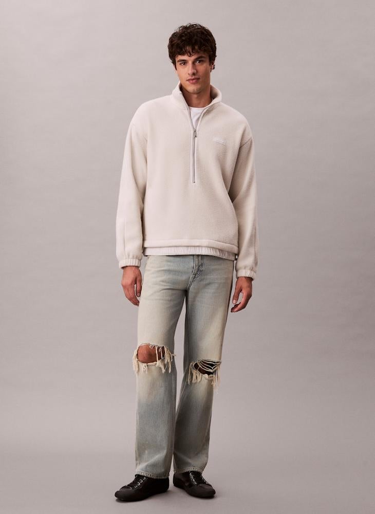 CALVIN KLEIN Oversized Half Zip Sweatshirt - Image 5