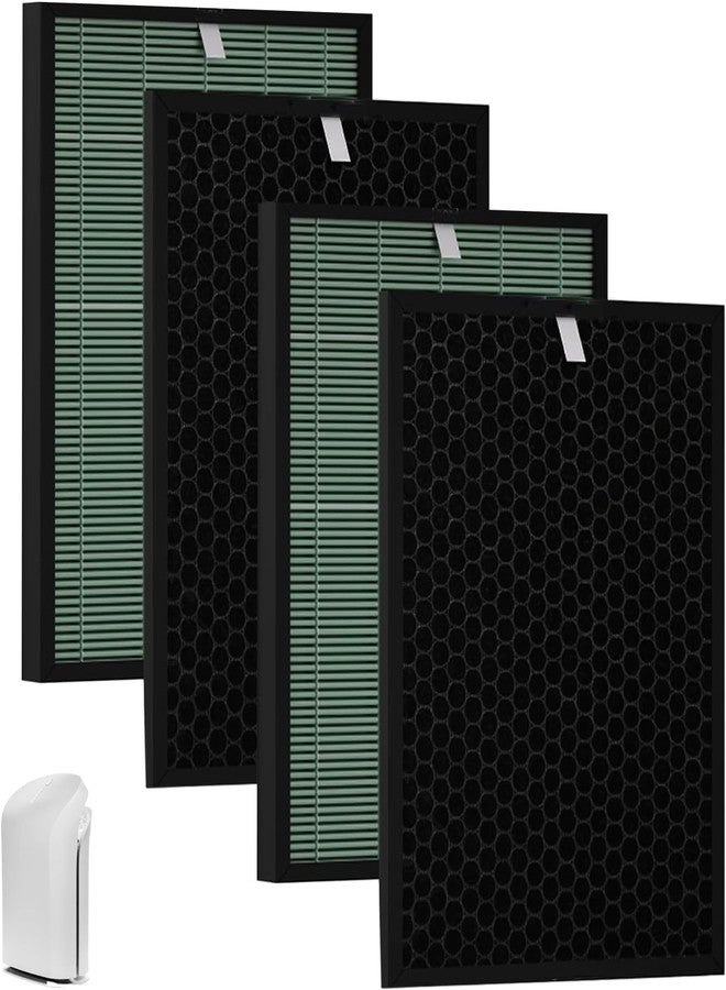 DAODEFUL BioGS 2.0 Replacement Filter Kit Compatible with Rabbit Air SPA-550A & SPA-625A – 2 Set HEPA & Activated Carbon Filters | Captures Dust Odors for Home Large Room Pet Owner – 12–18 Month Supply - Image 1