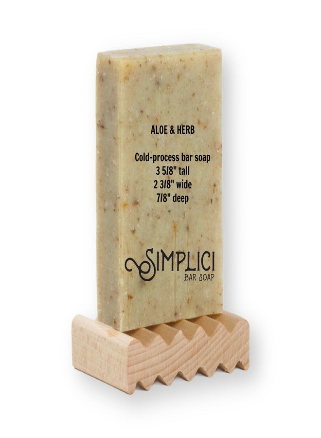 Simplici Aloe & Herb Natural Soap (exfoliating + pure essential oils) 6 Bar Value Bag. Palm Free. - Image 3
