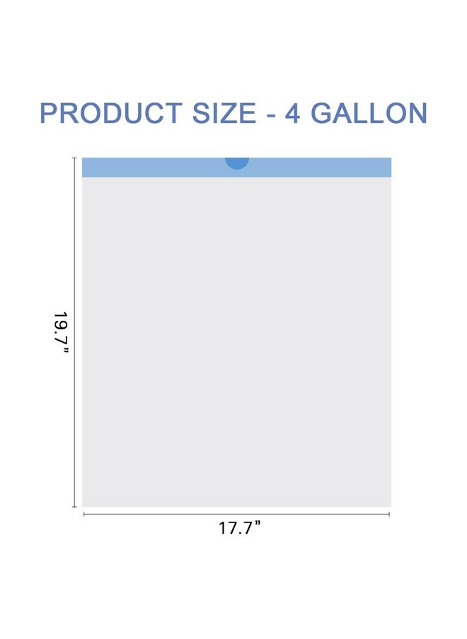 Generic - Garbage Bag Household Drawstring Thickened White Garbage Bag Closing Point Kitchen Dormitory Large Plastic Bag, Kitchen, Bedroom, Office, 4 Volumes 60 - Image 1