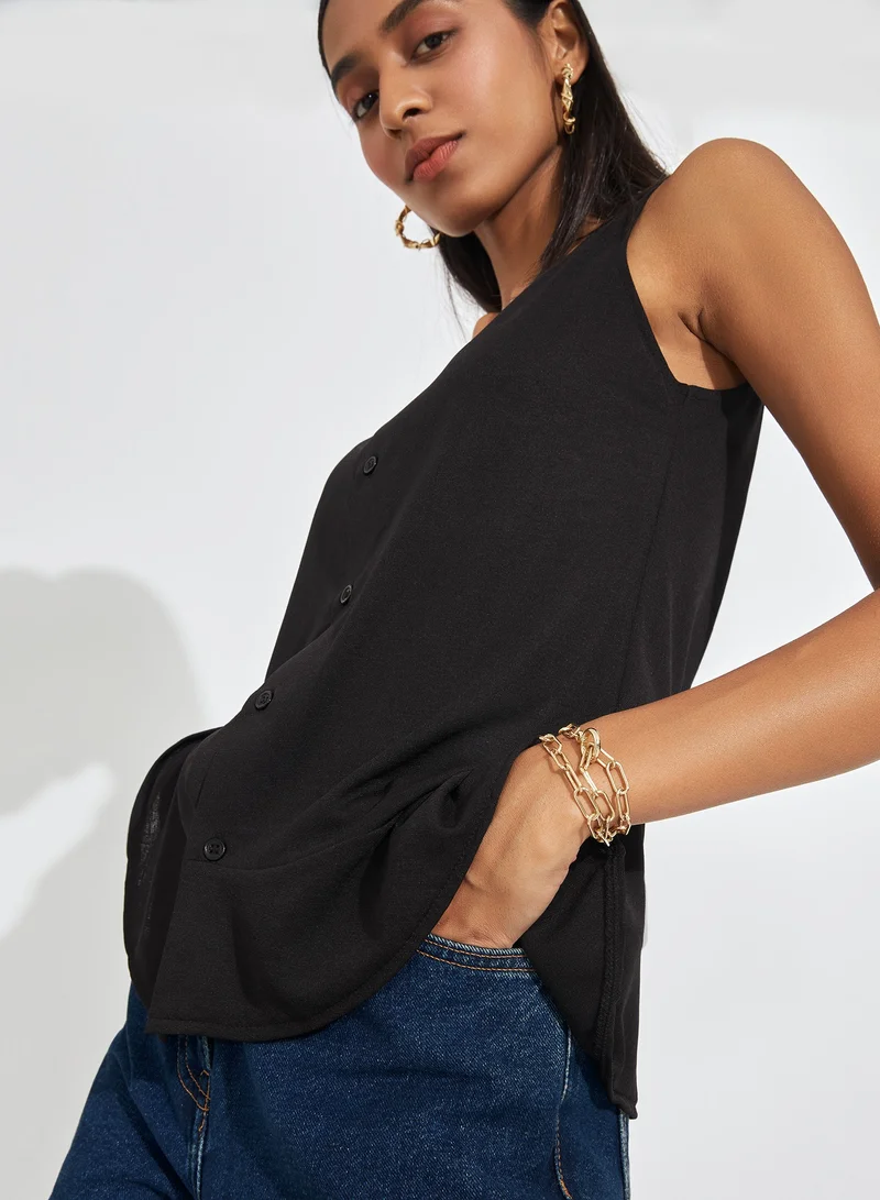 The Label Life Ruffle Hem Cami Top
