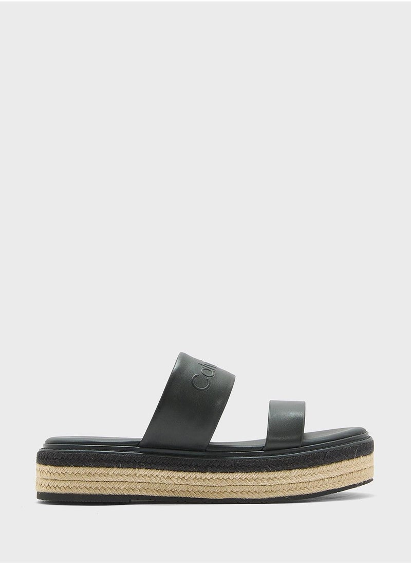 CALVIN KLEIN FLATFORM WEDGE SLIDES  - Image 2