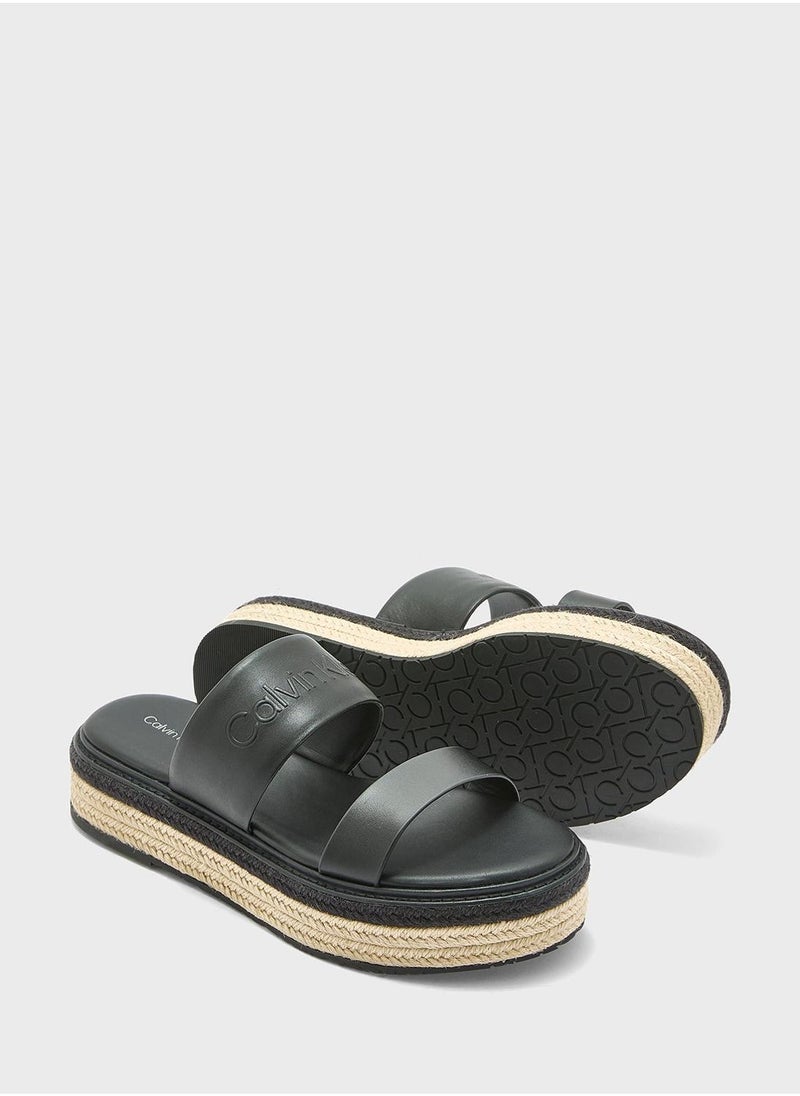 CALVIN KLEIN FLATFORM WEDGE SLIDES  - Image 4
