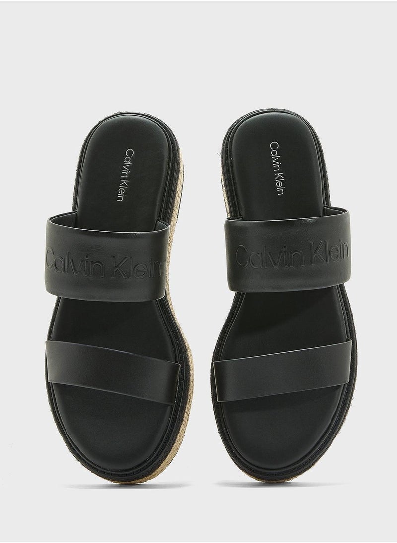 CALVIN KLEIN FLATFORM WEDGE SLIDES  - Image 5