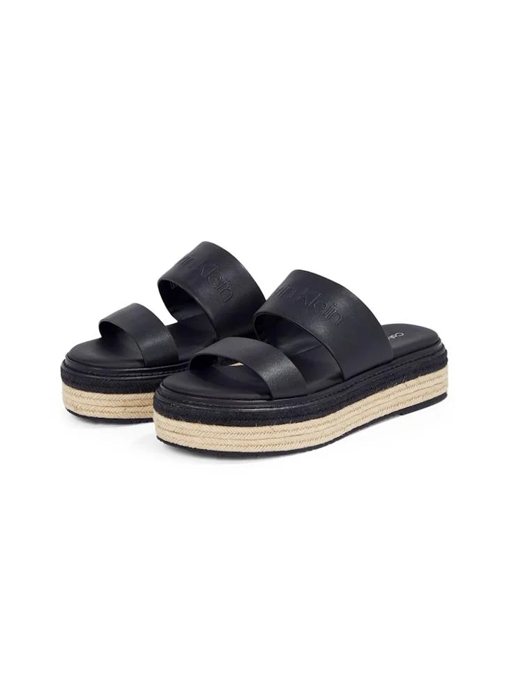 كالفن كلاين FLATFORM WEDGE SLIDES