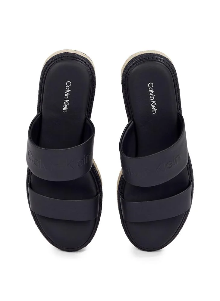 كالفن كلاين FLATFORM WEDGE SLIDES