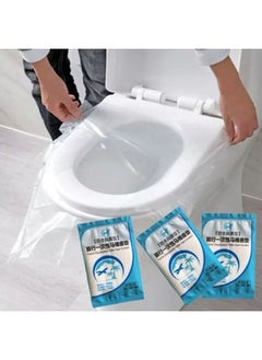 Generic 50Pcs/Pack Disposable Toilet Seat Cover Mat Portable Waterproof Safety Toilet Seat Pad For Travel Camping Commuting  - Image 1