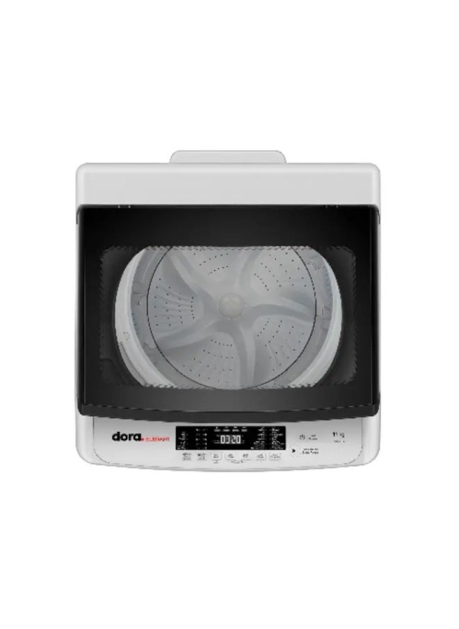 Top loading washing machine - 11 kg - 10 programs - White - DETLK11A-(WH)