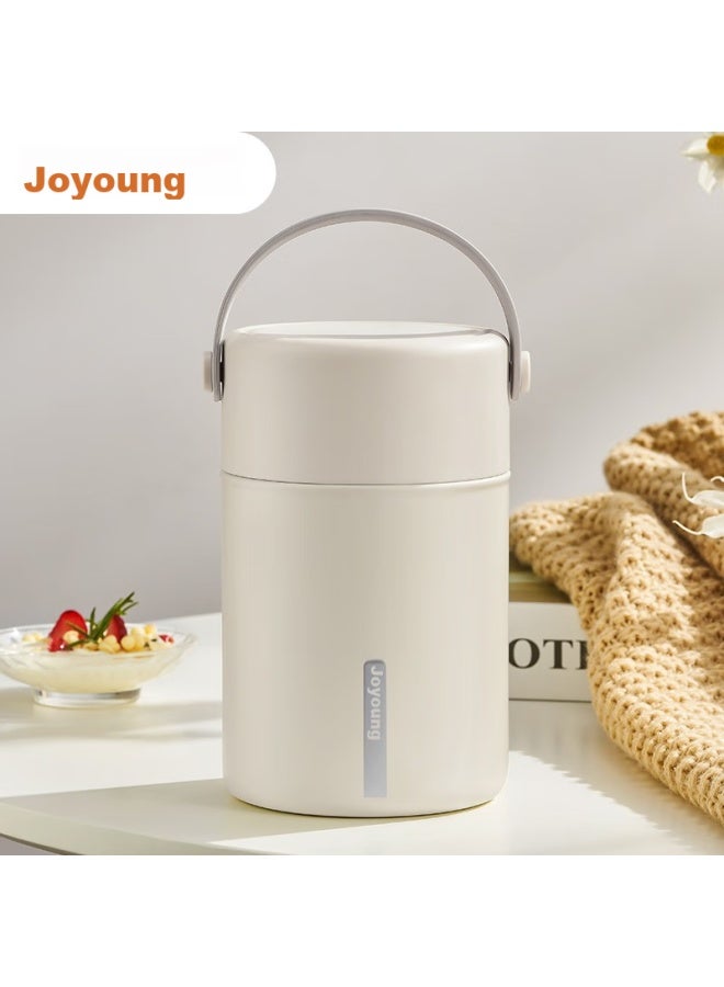 Joyoung Thermal Food Jar, 316l Stainless Steel Insulated Lunch Box, Vacuum Insulated Mug For Men And Women, Students, Thermal Cooker Pot, 800ml - Image 3