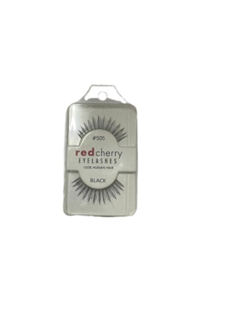 Red Cherry Eyelashes - Pair of False Eyelashes505# - Image 1