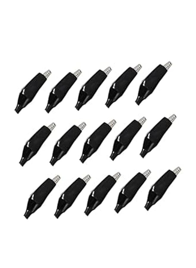 20pcs Insulated Alligator Test Clips Black for Electrical DIY Automotive Safety - Image 1