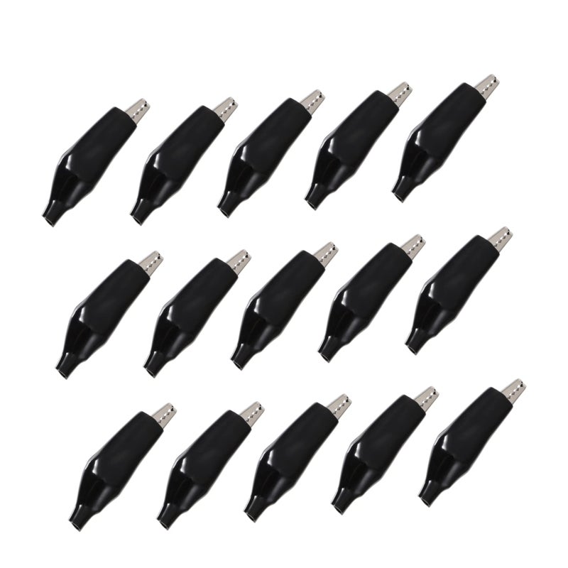20pcs Insulated Alligator Test Clips Black for Electrical DIY Automotive Safety - Image 2