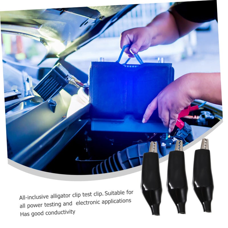 20pcs Insulated Alligator Test Clips Black for Electrical DIY Automotive Safety - Image 5