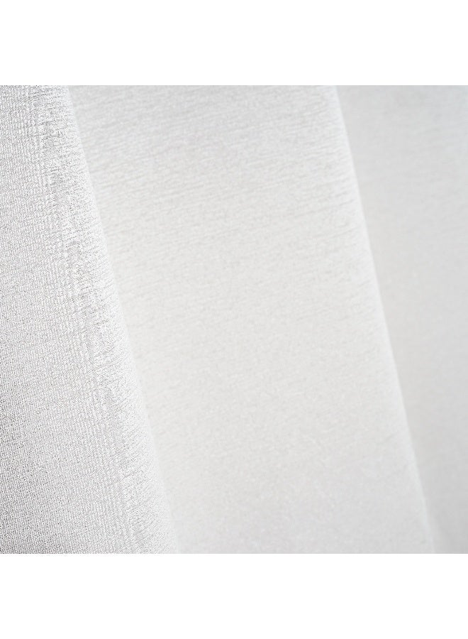 Home Box Atlanta Single Colour-Fast Dyed Jacquard Washable Curtain With Eyelets - Image 3