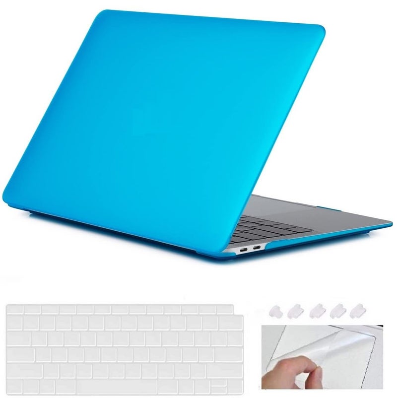 GIOIA BAZAAR Compatible with MacBook Pro 13 inch 2024 2023-2016 M2 Case Cover Release A2338 M1 A2289 A2251 A2159 A1989 A1706 A1710 Chip, Protective Plastic Hard Shell Case Cover (Matt Light Blue) - Image 1