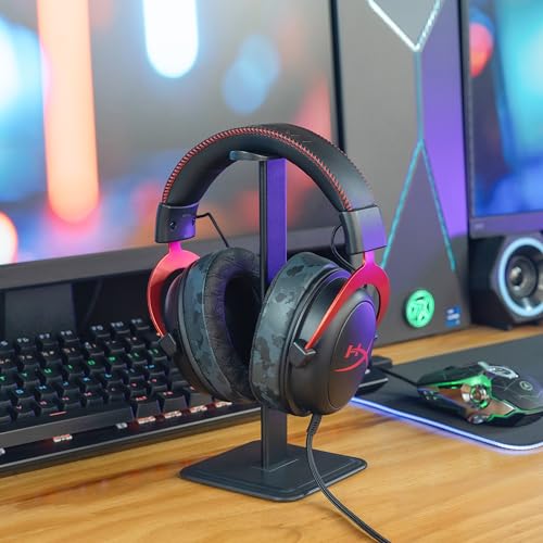 WC Freeze V2 Cloud Alpha - Angled Cooling Gel Earpads for HyperX Cloud Alpha & More, by Wicked Cushions | Angled Pads for Extreme Comfort, New Freeze V2 Cooling Fabric, Extra Thick | Black Camo - Image 3