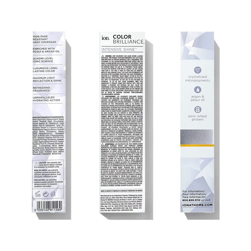 Ion Medium Intense Blonde Permanent Creme Hair Color, 7NN, 2.05 Ounce, Paraphenylenediamine Free, Vegan and Cruelty Free, 100% Gray Coverage, Nourishing, Medium Intense Blonde - Image 3