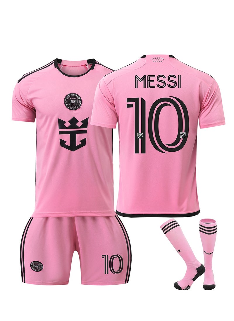 Generic 2425 Season Miami Messi Jersey Children's Football Shirt Sportswear Set  - Image 4